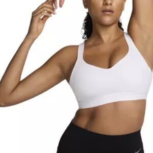 Nike Indy High-Support Padded Sports Bra Adjustable Size M White Training NWT